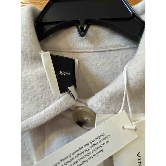 Vince Brushed Wool Shirt Coat $795 Medium The Vince Tag See Pics - Picture 5 of 8